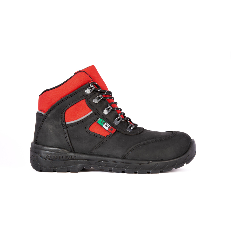 Zapato De Seguridad Antideslizante Lewer Bagnoli 440 - Hecho En Italia, Norma S3, Para Trabajo Pesado